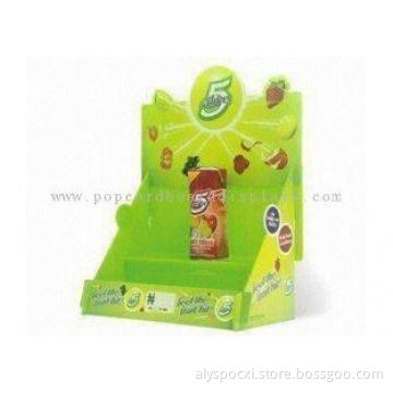 Green cute decorative Cardboard Counter Displays carriers